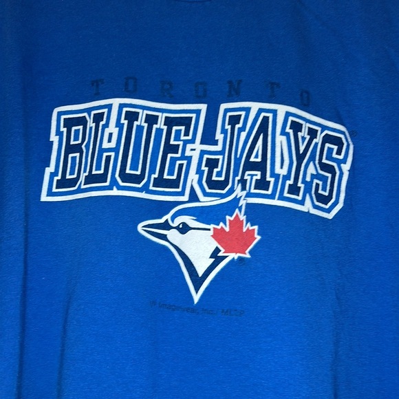 Baseball Casual Blue Jays Graphic Band Tee Shirt - Picture 2 of 3